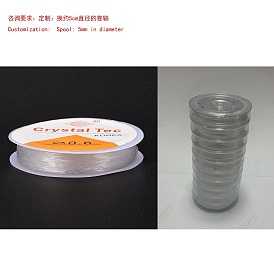 Hilo elástico elástico de cristal redondo 12m, para pulseras, joyería de piedras preciosas, fabricación de abalorios, artesanía