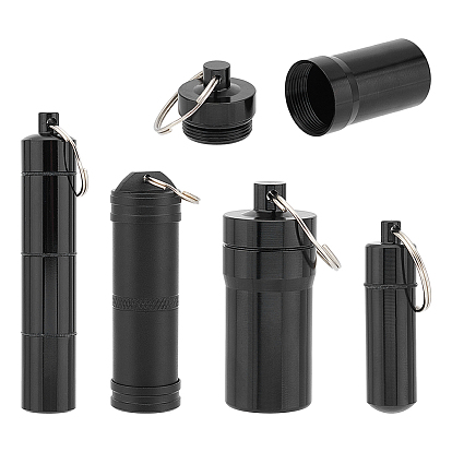 4 шт. 4 стили наружный портативный алюминиевый сплав съемный небольшой многофункциональный ящик, с кольцом ключевой железа