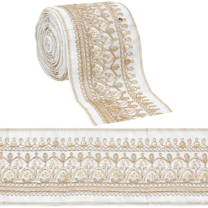 5 ярдов этнической вышивальной полиэстерной ленты, аксессуары для одежды