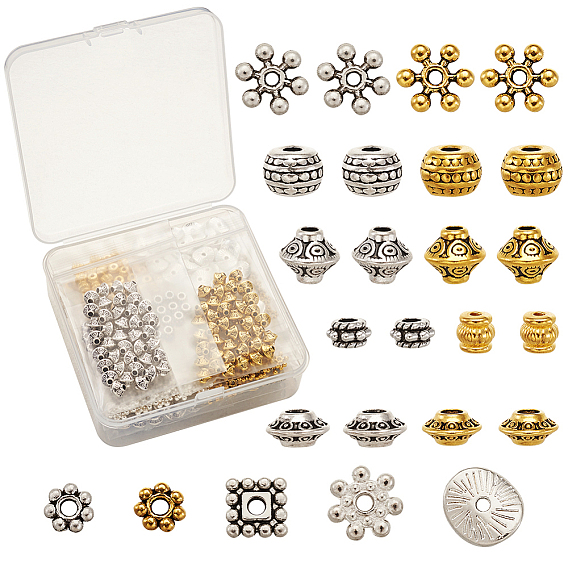 Тибетском стиле сплав Шарики прокладки, разнообразные