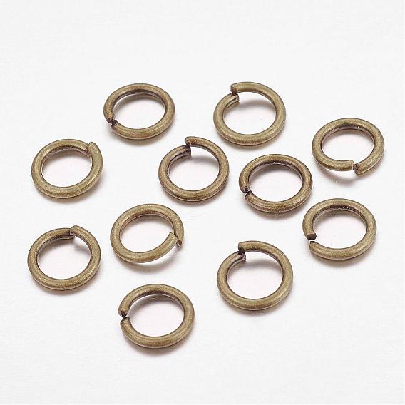 Alloy Open Jump Rings, Round