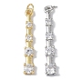Покрытие стойки латунь микропаве прозрачные подвески из кубического циркония, с прыжковых колец, без кадмия и без свинца, долговечный