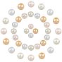 Perles en verre nacré, nacré, ronde