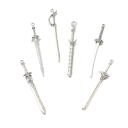 Тибетский сплав стиля большие кулоны, без кадмия и без свинца, очарование меча