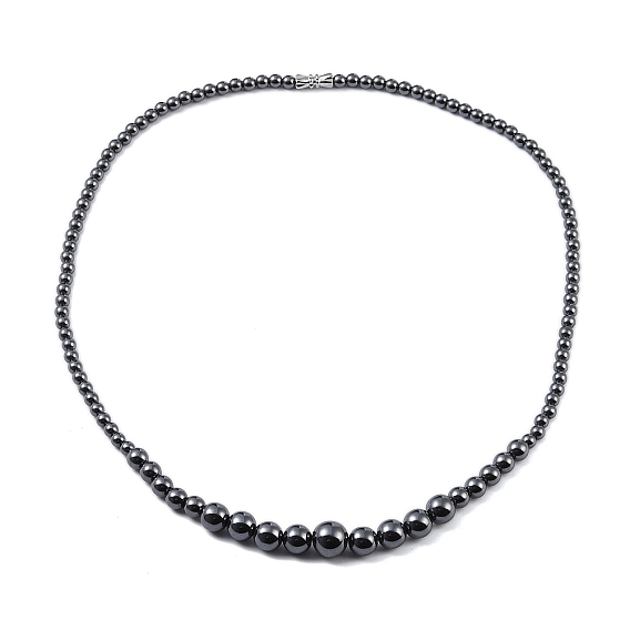 Немагнитные мужские ожерелья из синтетического гематита
