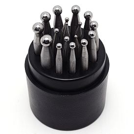 Dapping Block Punch Set, Jewelry Metal Forming Tool Set, for Shaping Texturizing Jewelry