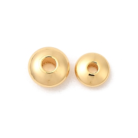 Латунные бусины, без никеля , плоско-круглые