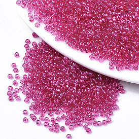 Glass Seed Beads, Fit for Machine Eembroidery, Transparent Colours, Round