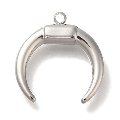 Антикоррозийные 304 подвески из нержавеющей стали, двойной рог / подвеска в виде полумесяца
