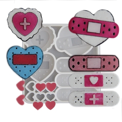 Силиконовые формы, формы для литья смолы, для уф-смолы, эпоксидная смола, сердце