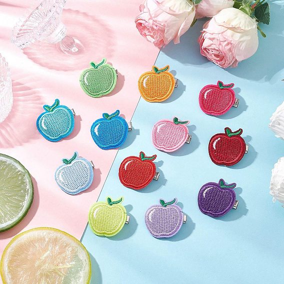 Заколки для волос из ткани «яблоко аллигатора»