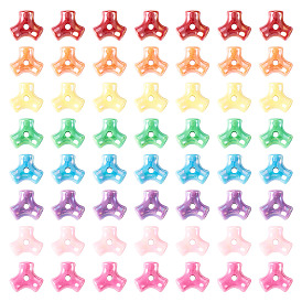 130g непрозрачные акриловые бусины, треугольные