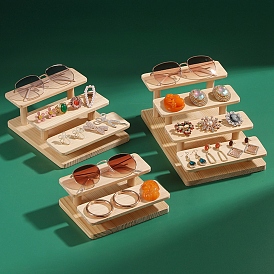 Présentoirs de lunettes en bois de bureau, pour lunettes, bijoux, ornements