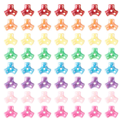 130g непрозрачные акриловые бусины, треугольные