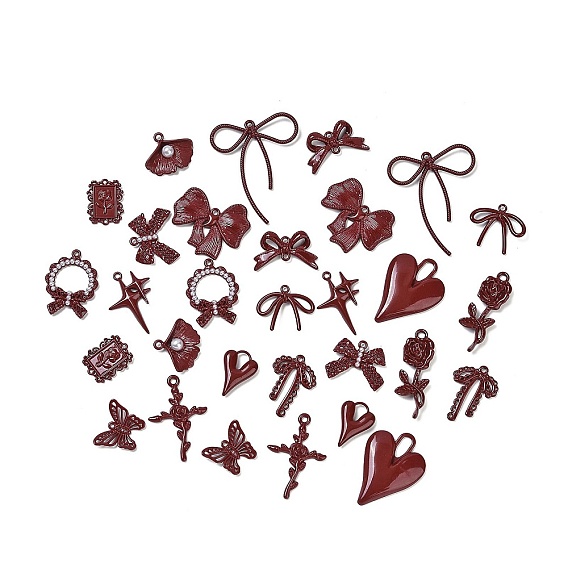 Акриловые подвески краскораспылительные, с ABS имитации жемчуга, без свинца, без кадмии и без никеля