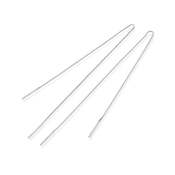 Родиевое покрытие 925 фурнитура для сережек-пусетов из стерлингового серебра, ушные резьбы