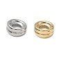 304 Stainless Steel Large Hole Beads, Grooved Column