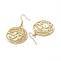 Eye of Horus & Ra/Re Asymmetrical Earrings, 304 Stainless Steel Hollow Out Sailor's Knot Dangle Earrings for Women