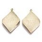 Brass Pendants, Nickel Free, Rhombus