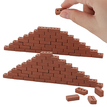 Украшения для витрин из глины, кирпич, аксессуары для украшения микроландшафта кукольного домика