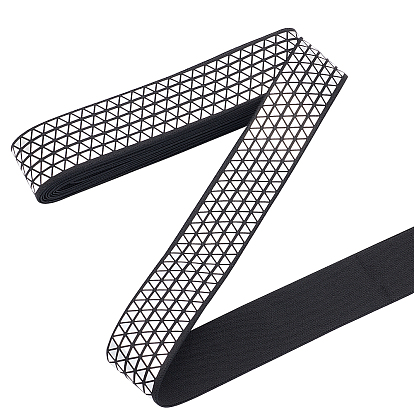 Elastic Bands, Webbing Garment Sewing Accessories, Laser, Flat with Triangle Pattern