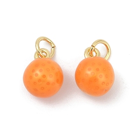 Латунь эмаль прелести, оранжевые, долговечный, без свинца и без кадмия, стойки покрытие, с целью перехода в кольце