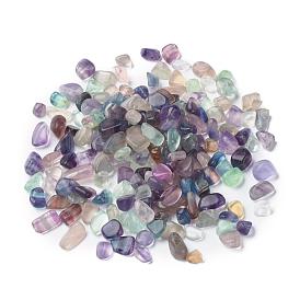 Perles de fluorite naturelles, pas de trous / non percés, nuggets, pierre tombée, gemmes de remplissage de vase