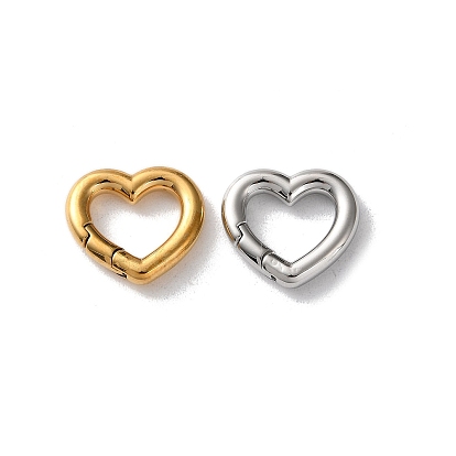 304 пружинные застежки из нержавеющей стали, вакуумное покрытие pvd, сердце