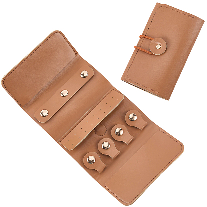 1рулоны для ювелирных изделий из искусственной кожи, кольца ожерелья серьги браслеты