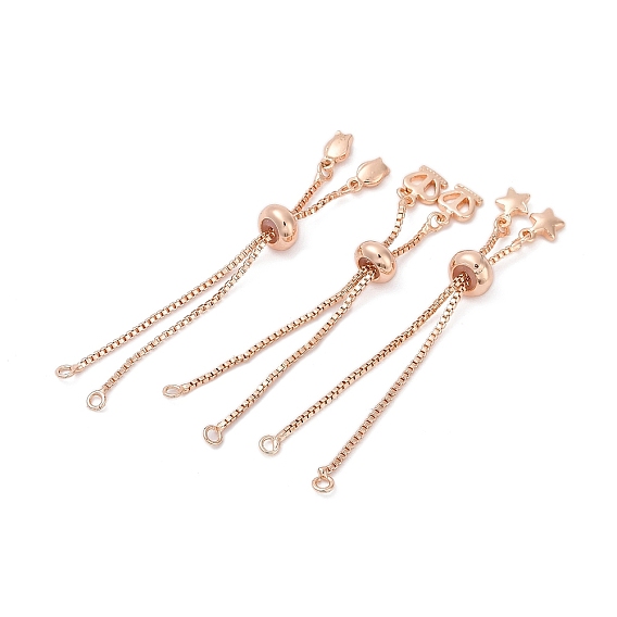 Изготовление латунных браслетов-слайдеров, стойки покрытие, долговечный, розовое золото 