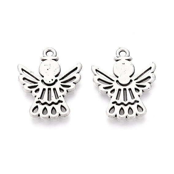 Colgantes de la aleación de estilo tibetano, ángel, sin plomo y cadmio