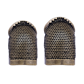 Brass Sewing Thimble Finger Protector, Adjustable Finger Shield Protector, DIY Sewing Tools