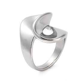 Ионное покрытие (IP) 304 кольца из нержавеющей стали для женщин