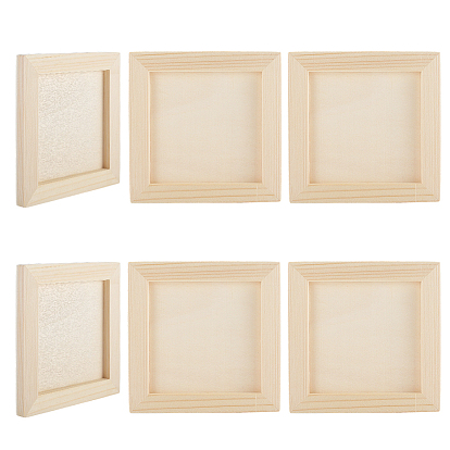 Глиняная рамка для фото для детей, сделанная своими руками из дерева, papayawhip