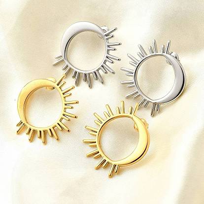 304 из нержавеющей стали серьги, солнце