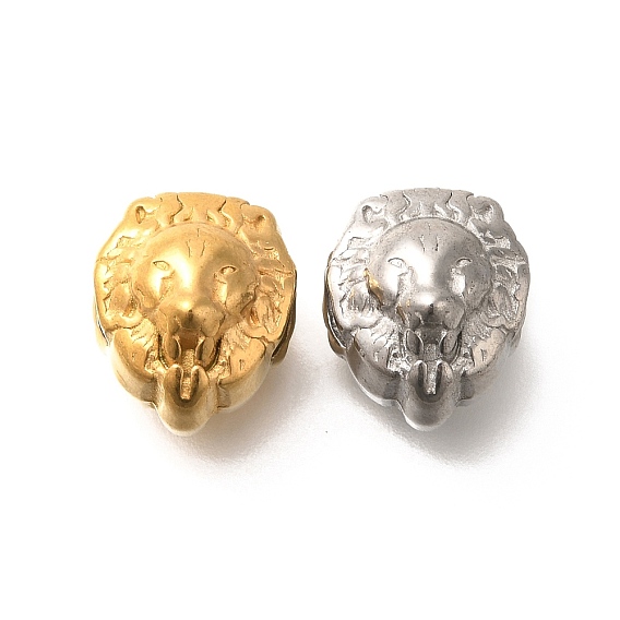 304 из нержавеющей стали европейские шарики, бусины с большим отверстием, голова льва