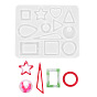 Pendant Silicone Molds, Resin Casting Molds, For UV Resin, Epoxy Resin Jewelry Making, Geometric Shapes