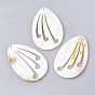 Freshwater Shell Big Pendants, Drop