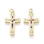 Религия латунь микро проложить цирконий подвески, крест прелести