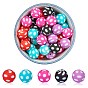 WEWAYSMILE 50Pcs 5 Styles 15mm Silicone Round Beads Making Kit, Silicone Beads Bulk, Round Silicone Beads, for Jewelry Crafts Necklace Garland Bracelet
