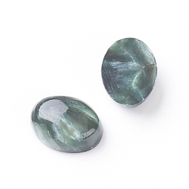 Natural Seraphinite Cabochons, Oval