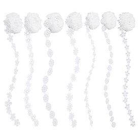 21 ярдов 7 стилей полиэстеровая кружевная лента, цветок, аксессуары для одежды