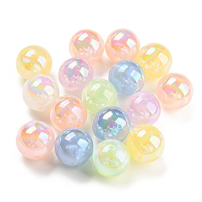 Opaque Acrylic Beads, Round