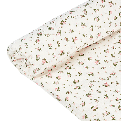 Tela de algodón con estampado de flores, Ropa y Accesorios
