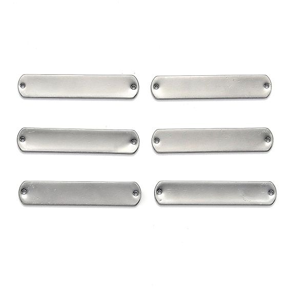 Liens en laiton, coin rond, rectangle