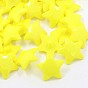 Acrylic Shank Buttons, 1-Hole, Dyed, Faceted, Star