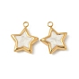 304 из нержавеющей стали шармы эмали, звезды прелести, ионное покрытие (ip), реальный 18 k позолоченный