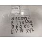 26Pcs 26 Styles Brass Pendants, Letter A~Z Charms