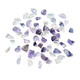 Natural Fluorite Beads, No Hole/Undrilled, Chip