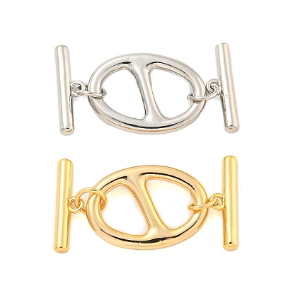 Латуни Переключить застежками, без кадмия, без никеля и без свинца, овальные